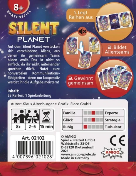 Amigo Silent Planet Kooperatives Kartenspiel Ab 8 Jahren 2 Amigo Silent Planet Kooperatives Kartenspiel Ab 8 Jahren – Bild 2