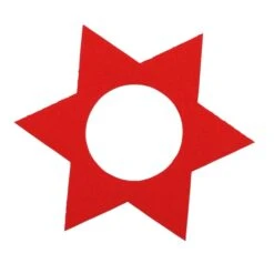 Ahrens Filz Deko Stern Rot