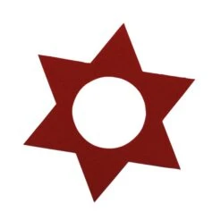 Ahrens Filz Deko Stern Dunkelrot