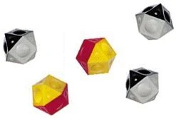 Tipp Kick 5-Bälle-Set 3x Schwarz/weiß, 2x Gelb/rot