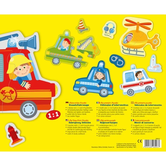 Haba Meine Ersten Puzzles – Einsatzfahrzeuge 2 Haba Meine Ersten Puzzles – Einsatzfahrzeuge – Bild 2