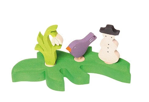 Grimms Steckfigur Sitzender Vogel Geburtstagssteckfigur 2 Grimms Steckfigur Sitzender Vogel Geburtstagssteckfigur – Bild 2