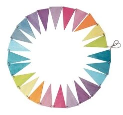 Grimms Wimpelkette Pastell, 24 Teile