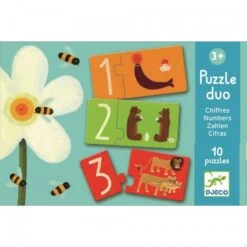 Djeco Lernspiel Puzzle Duo/Trio Zahlen
