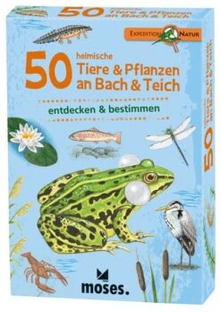 Moses Expedition Natur 50 Heimische Tiere & Pflanzen An Bach & Teich