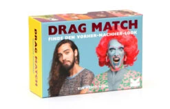 Drag Match Finde Den Vorher-Nachher-Look. Ein Memo-Spiel