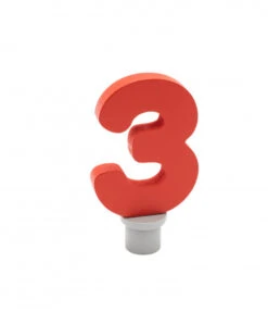 Ahrens Geburtstagszahl 3 Rot