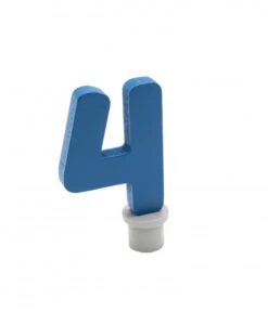 Ahrens Geburtstagszahl 4 Blau