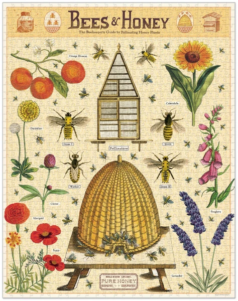 Cavallini & Co. Vintage Puzzle Bees & Honey 1000 Teile 2 Cavallini & Co. Vintage Puzzle Bees & Honey 1000 Teile – Bild 2