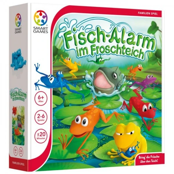 SMARTGames Kinderspiel Fischalarm Im Froschteich 1 SMARTGames Kinderspiel Fischalarm Im Froschteich