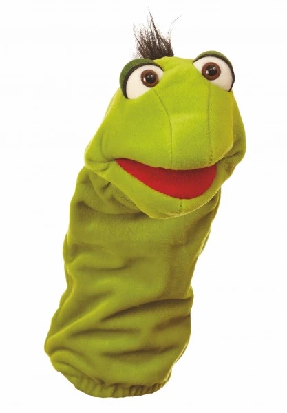 Living Puppets Herbert Wurm Grün (schw. Haare) Aus Der Reihe Quasselwürmer 1 Living Puppets Herbert Wurm Grün (schw. Haare) Aus Der Reihe Quasselwürmer