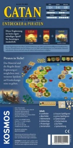 Kosmos Gesellschaftsspiel Catan - Entdecker & Piraten Ergänzung 5-6 Personen -TONIES Verkäufe catanpirat4 600x600