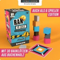 Denkriesen Ranklotzen "Auf Die Klötze Fertig, Los! 4 Spieler Edition -TONIES Verkäufe ranklotzen4d 600x600